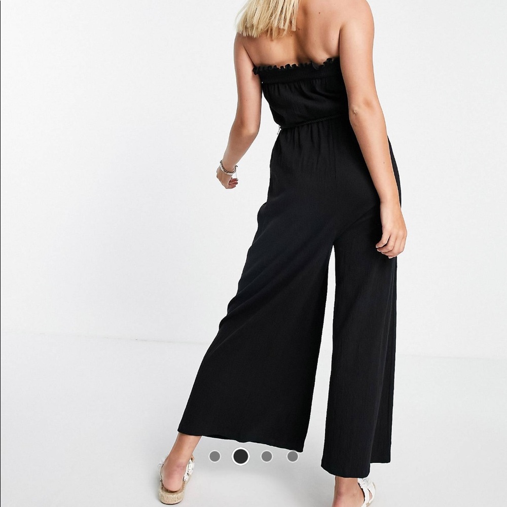Asos maternity black jumpsuit